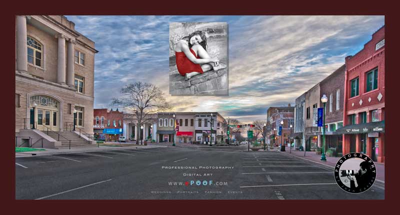 downtown mckinney digital display by juan carlos of entertainment photos photographer and digital artist