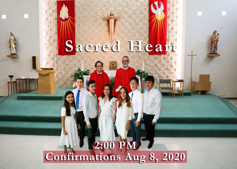 Sacred Heart August 8 2020 2PM Confirmation Mass photos by Juan Carlos of Entertainment Photos