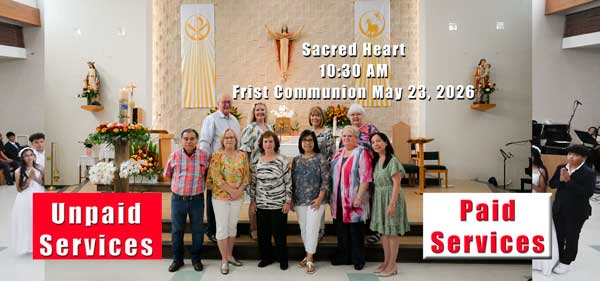 Sacred Heart First Communion 10 AM May 23 2026