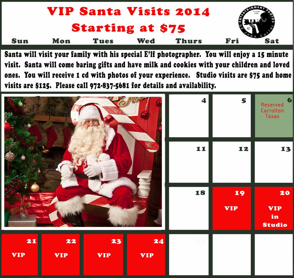 Santa Photos VIP by Juan Carlos Entertainment Photos